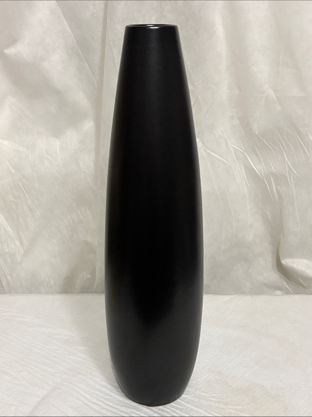 West Elm 20 inch Black Vase NWT